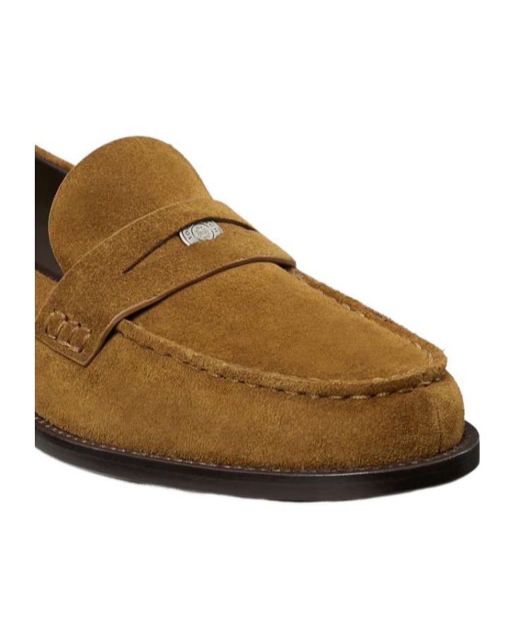 Tory Burch Brown Classic Penny Loafers