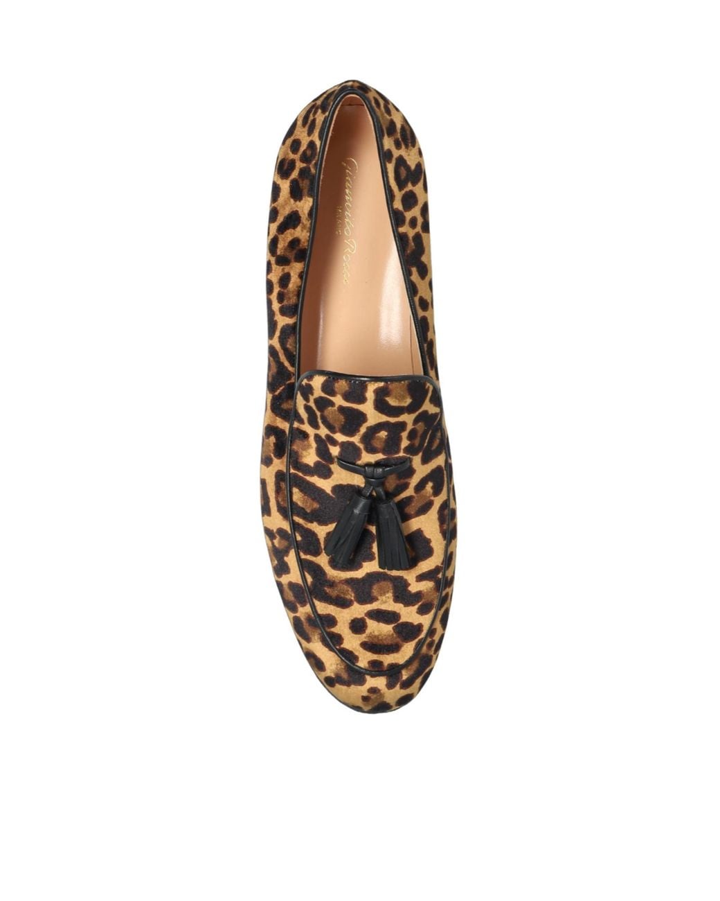 Gianvito Rossi Brown Vittoria Tassel Flat Shoes