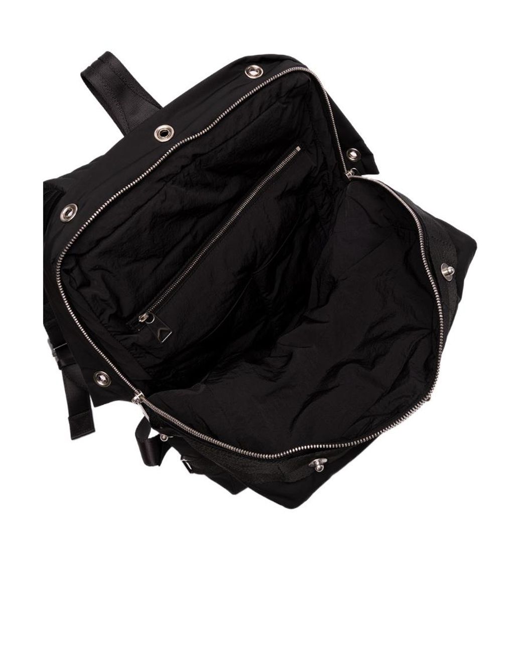 Bottega Veneta Black Zip Backpack for men
