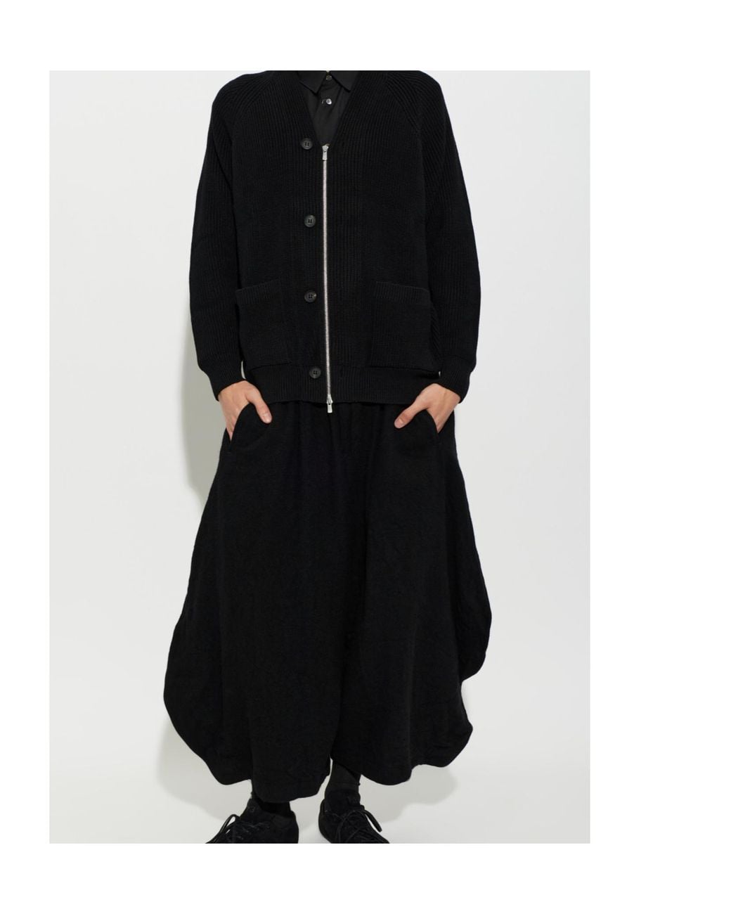 Comme des Garçons Black Long-Sleeved Casual Jacket for men