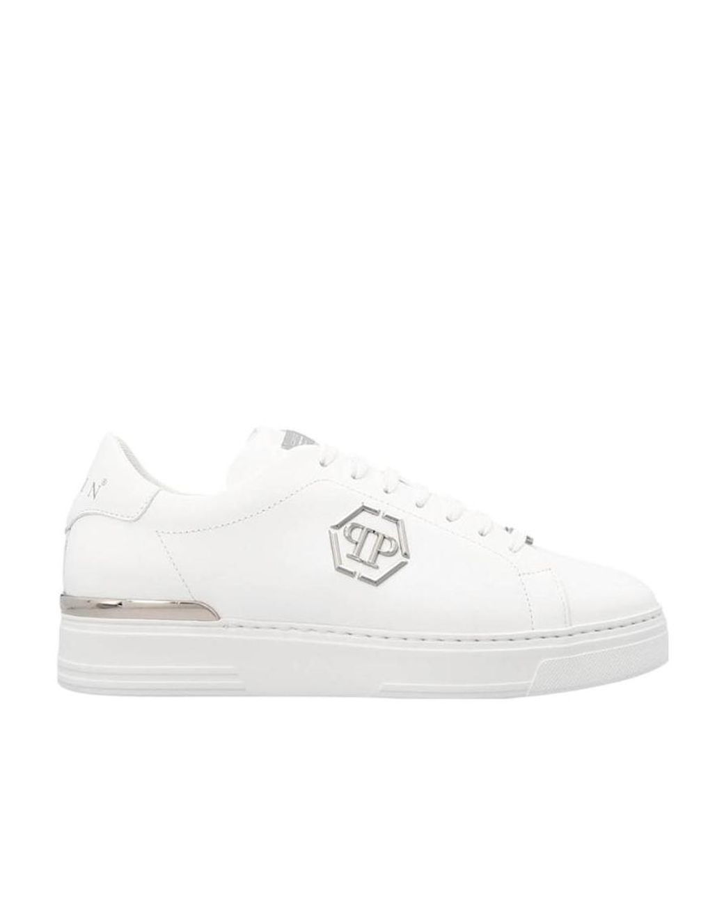 Philipp Plein White Hexagon Sneaker for men