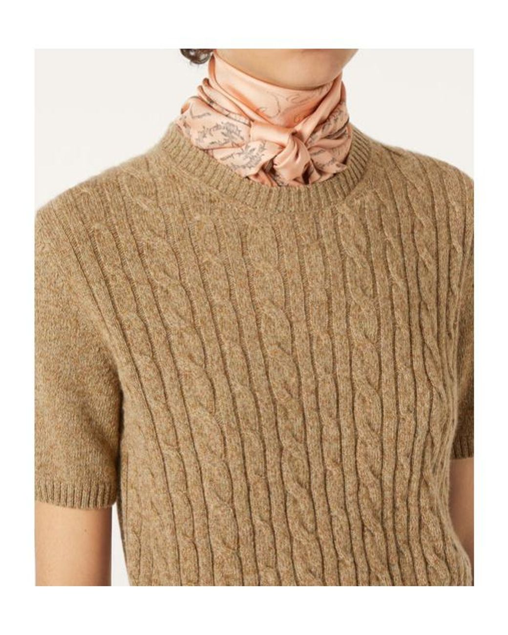 Loro Piana Natural Treccia Crewneck Jumper