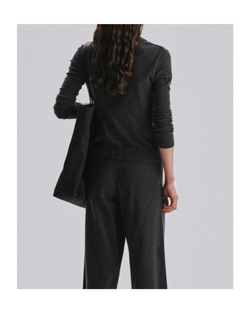 The Row Black Cresp Cardigan