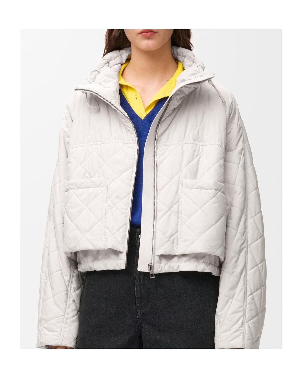 Loewe White Quilted Jacket