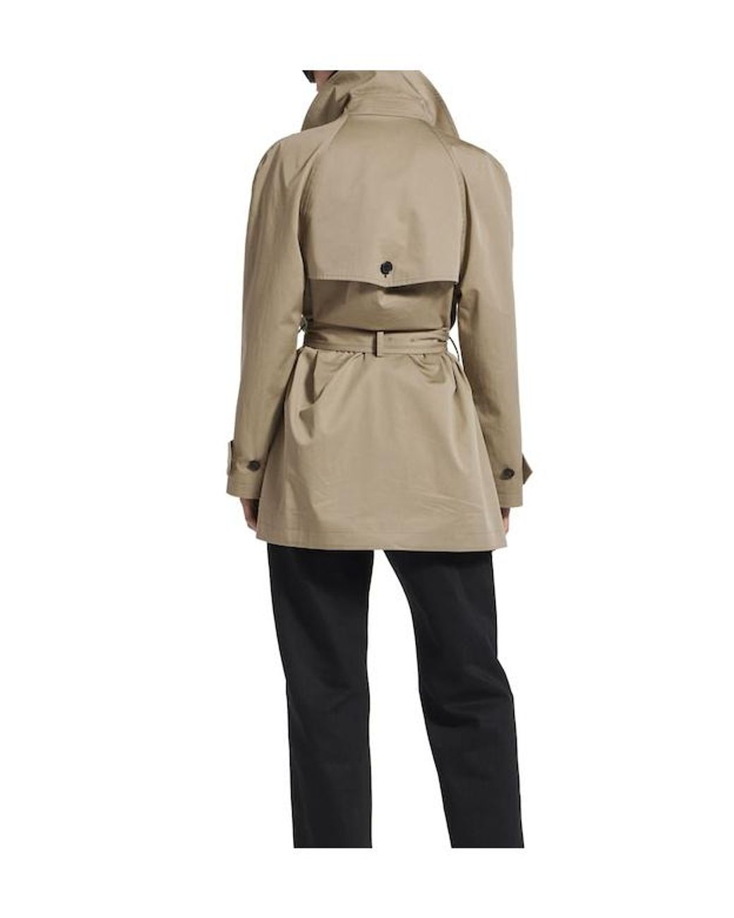 Balenciaga Natural Cocoon Short Trench