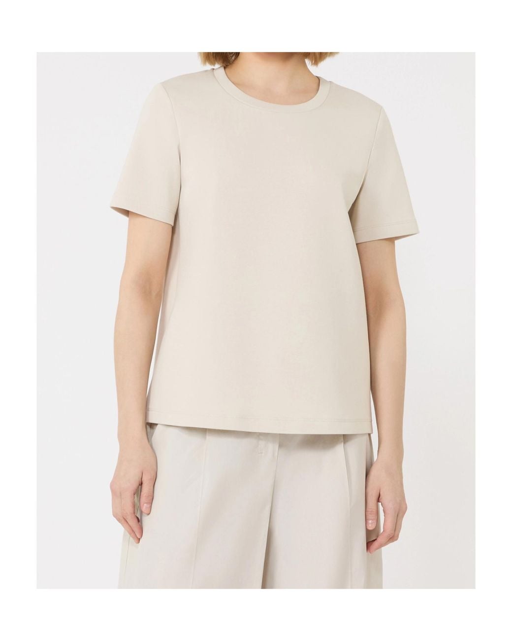 Max Mara White Nancy Crewneck T-Shirt