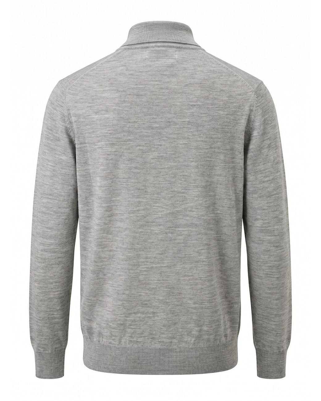 Brunello Cucinelli Gray Polo Neck Sweater for men