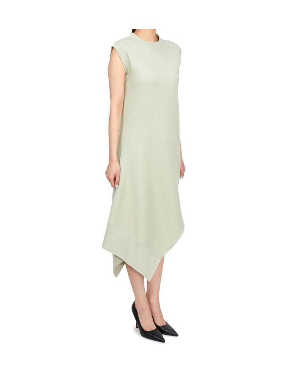 Sacai White Sleeveless Dress