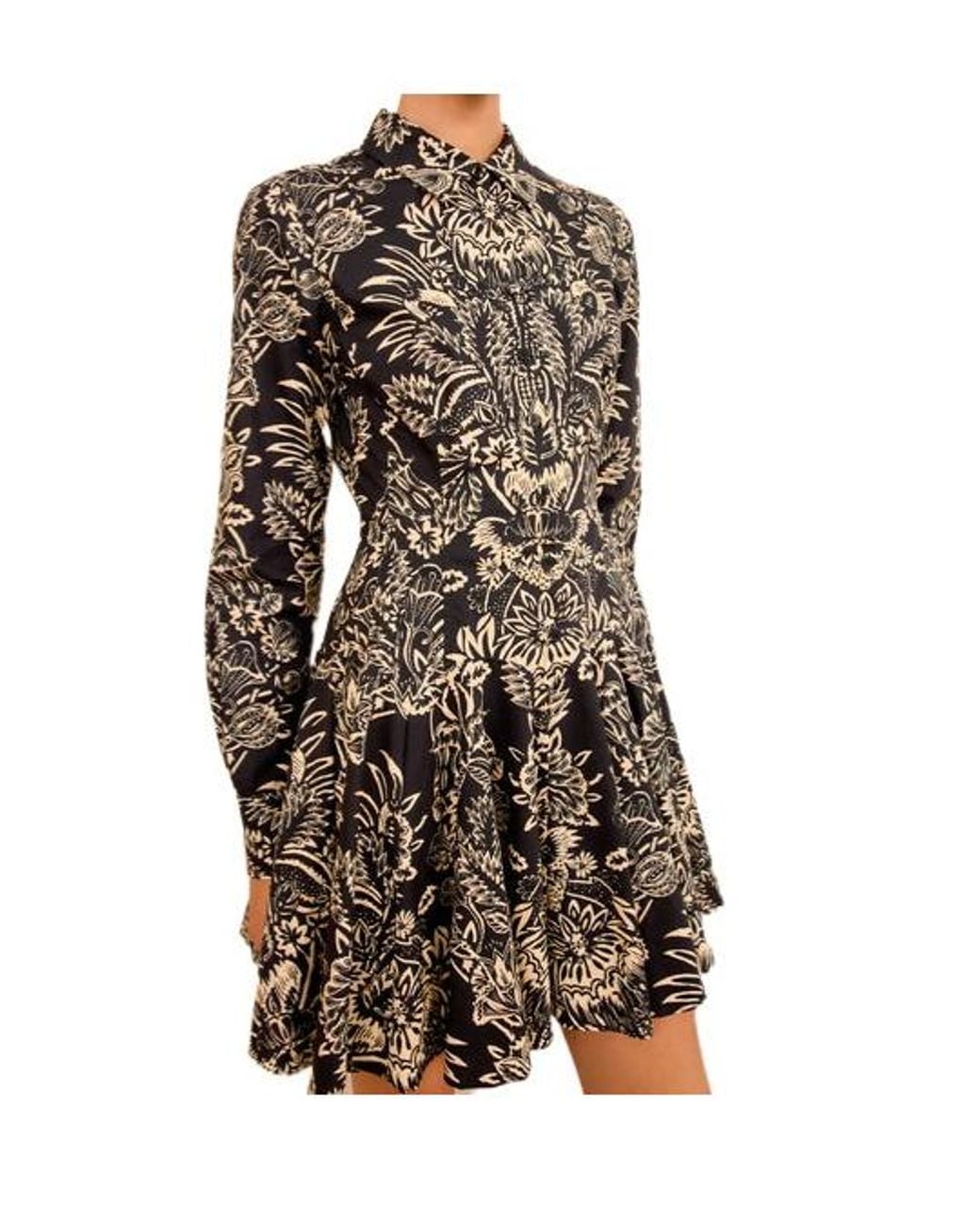 Ulla Johnson Black Taliah Long Sleeve Mini Dress