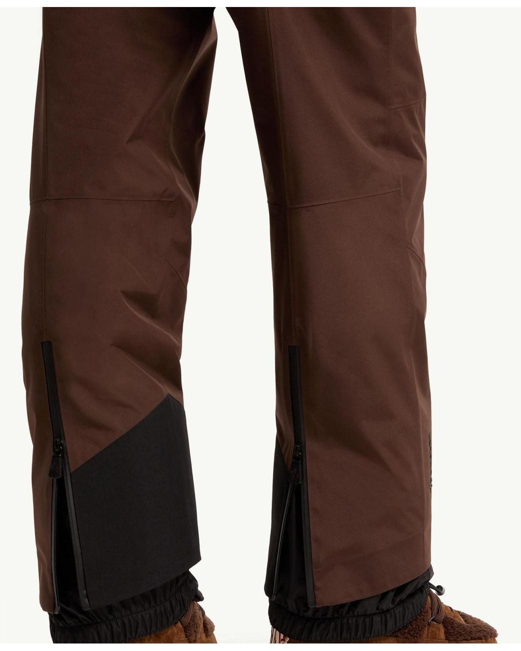 Moncler Brown Goretex Laminate Insulated Ski Pants