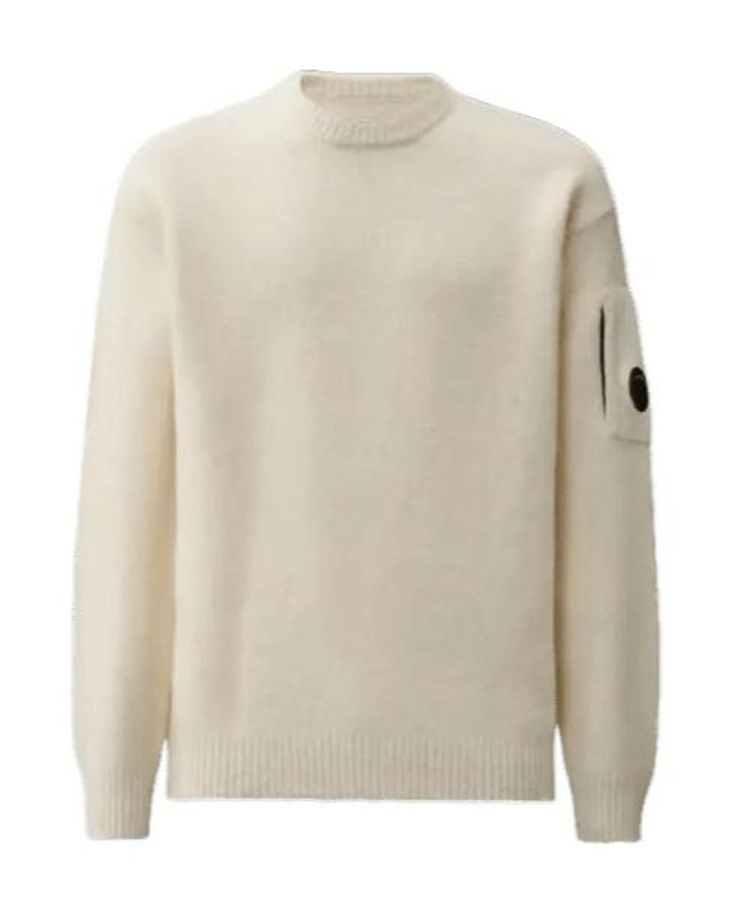 C P Company Natural Lens Pocket Knitted Sweater for men