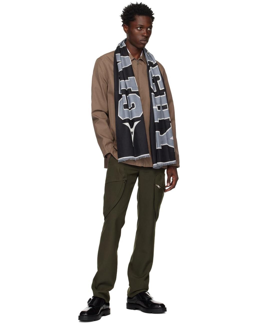 Givenchy Black Tassel Scarf for men