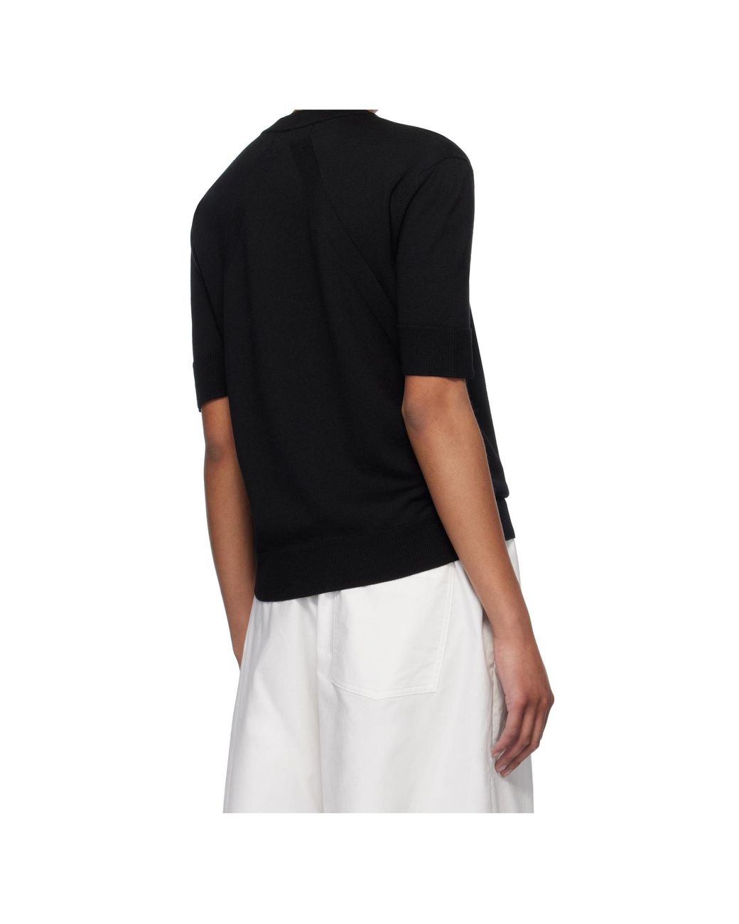 Jil Sander Black Crew-Neck T-Shirt