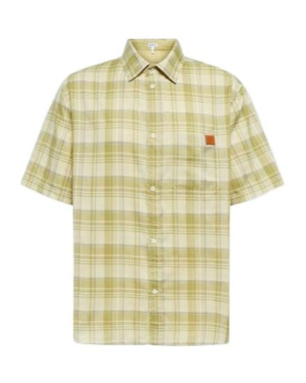 Loewe Multicolor Checked Gauze Shirt for men