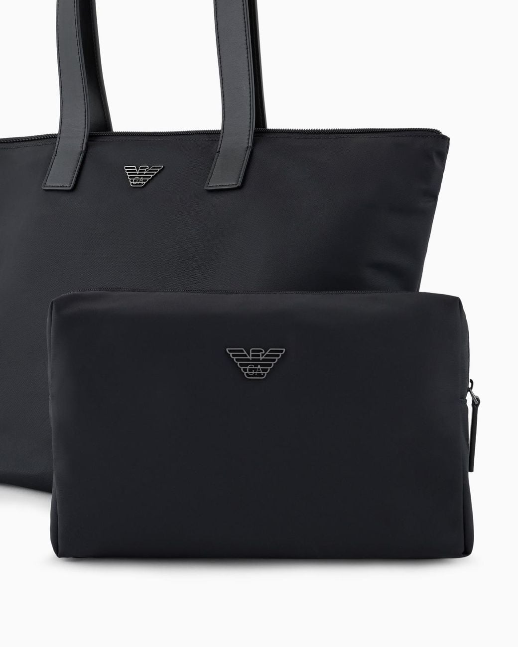 Giorgio Armani Black Emporio Armani Large Asv Top Handle Bag for men