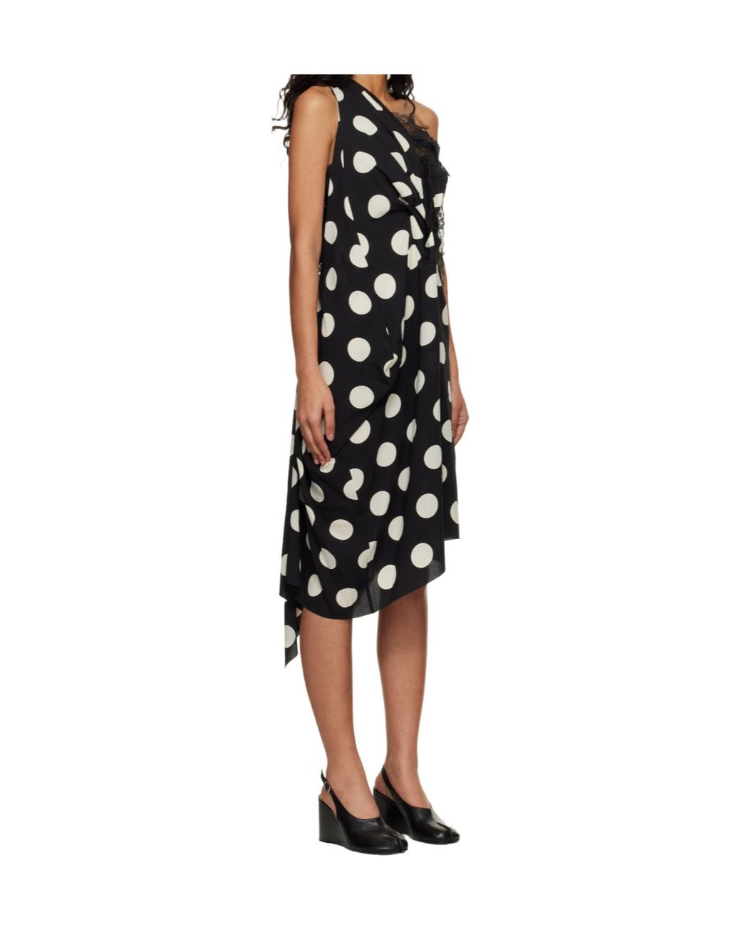 Junya Watanabe Black Polka Dot Dress