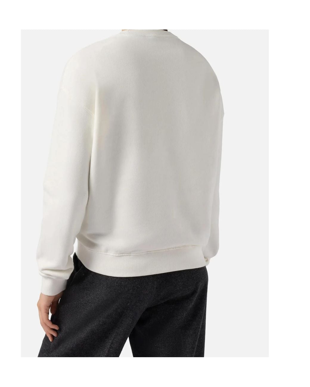 Mc2 Saint Barth White Detail-Embroidered Sweatshirt