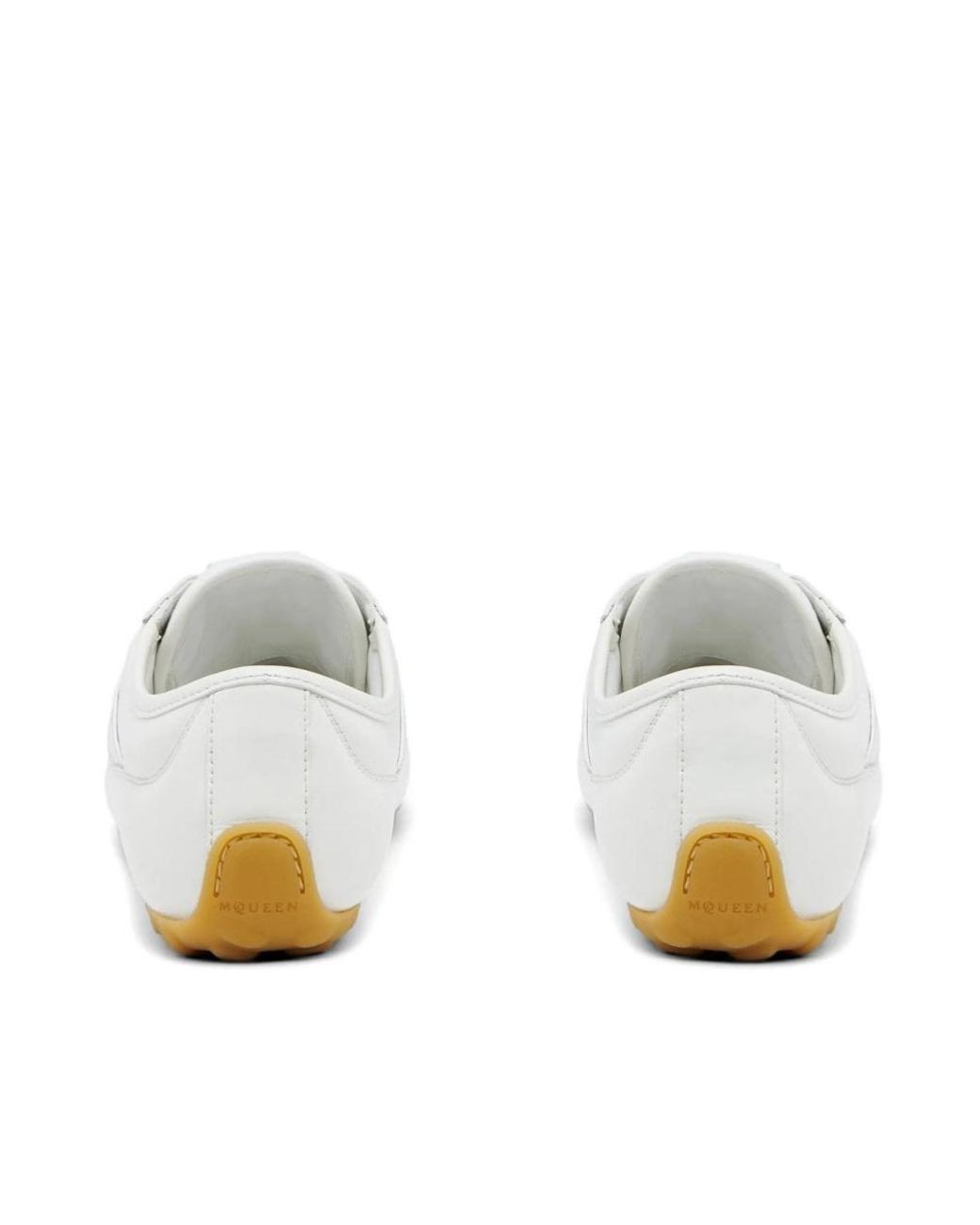 McQueen White Boxe Low-Top Sneakers for men