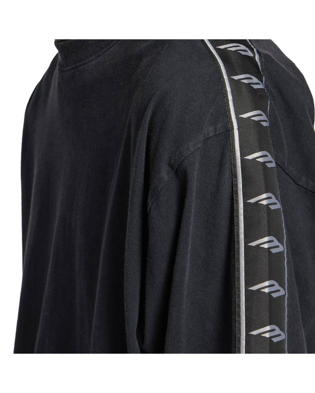Balenciaga Black Oversized Fit T-Shirt for men