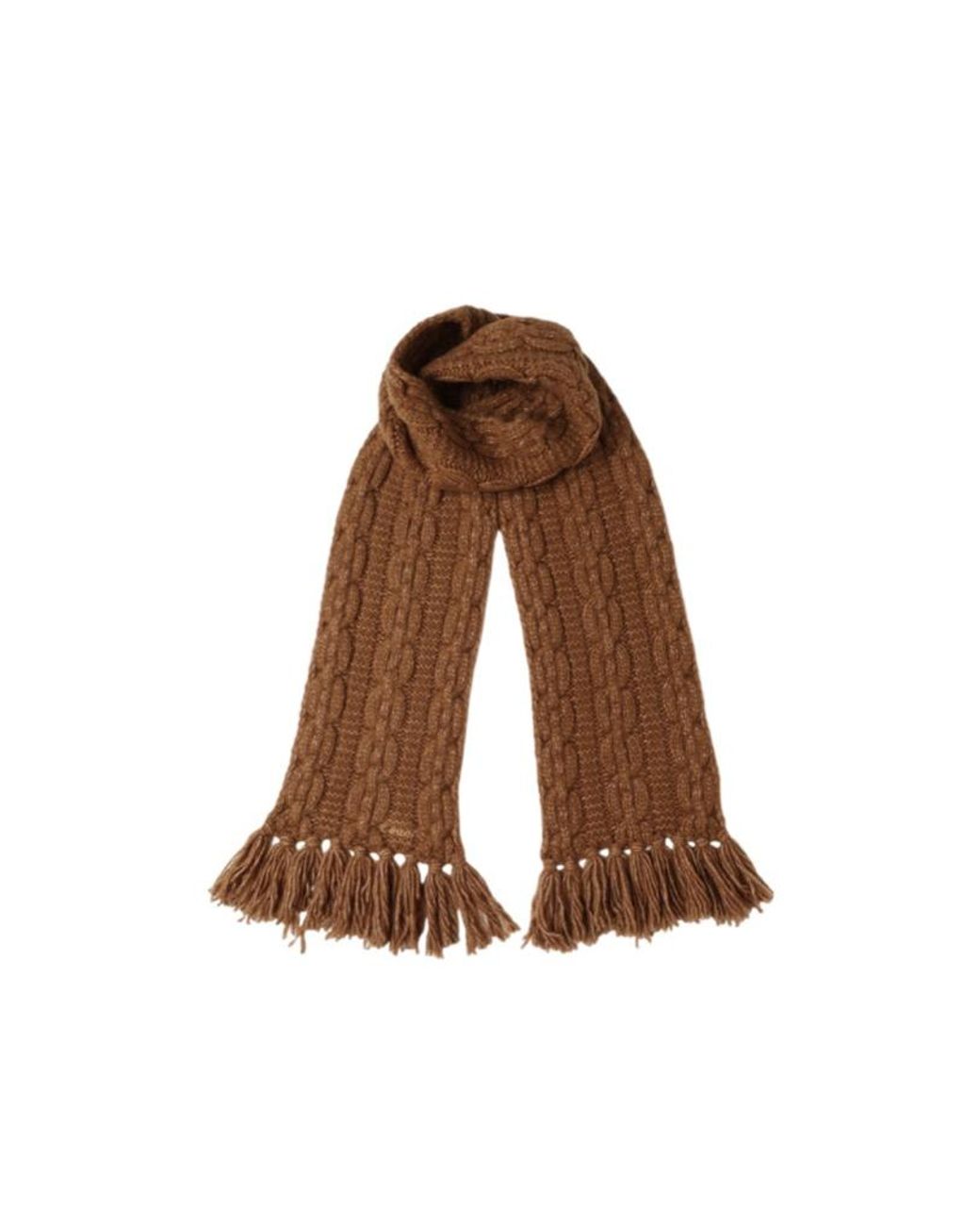 COACH Brown Knitted Scarf