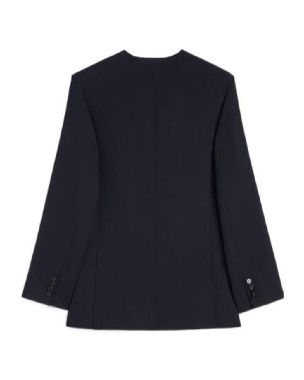 Jil Sander Blue Wool Gabardine Tailored Jacket