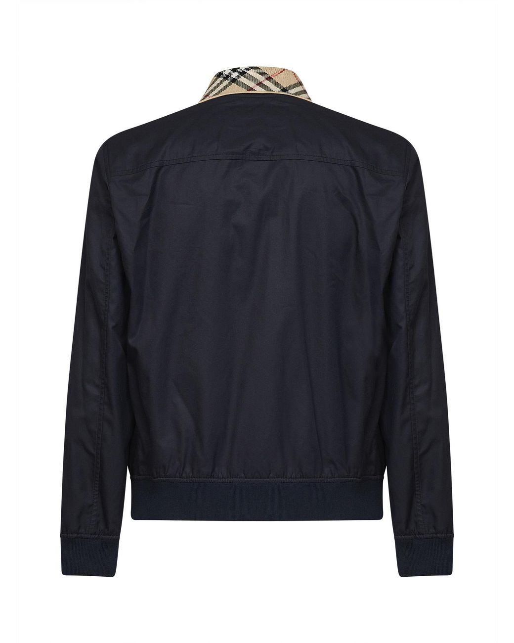 Burberry Blue Gabardine Glenfields Harrington Jacket for men