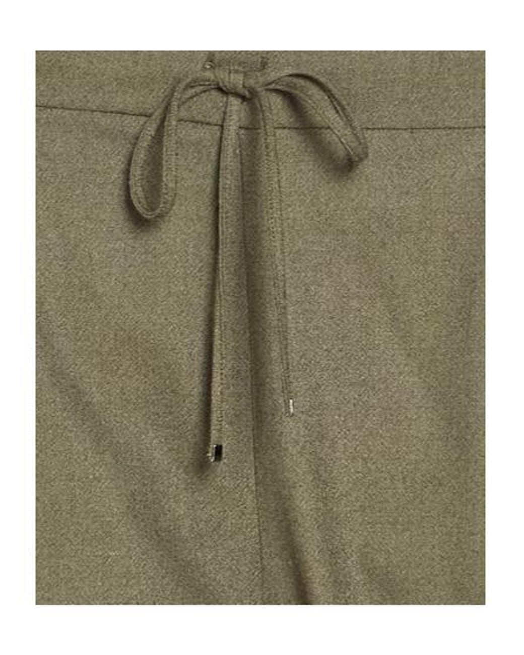 Max Mara Green Slim-Fit Long Trousers