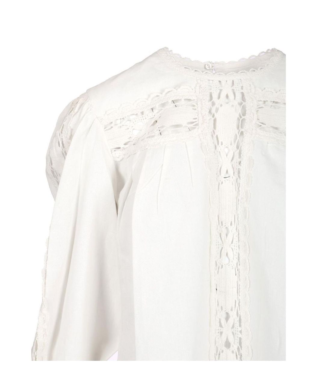 Isabel Marant White Shirt With Lace Detailing