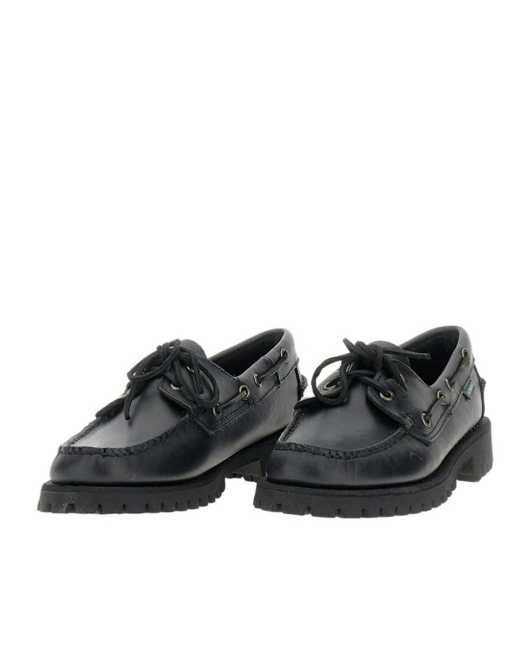 Sebago Black Ranger Waxy Lace-Up Shoes