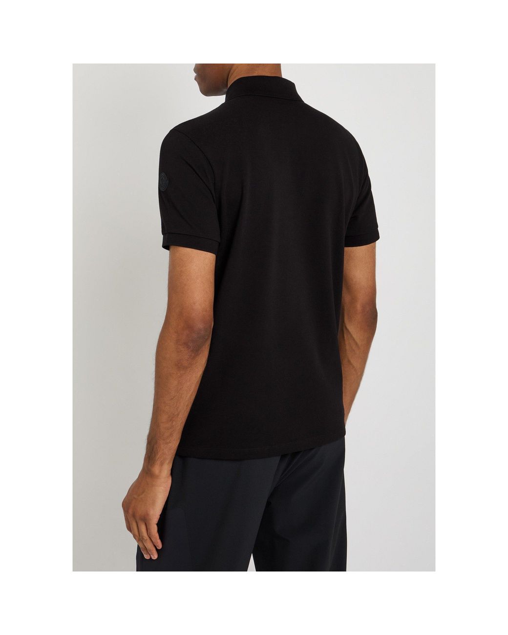 Versace Black Short-Sleeved Polo Shirt for men