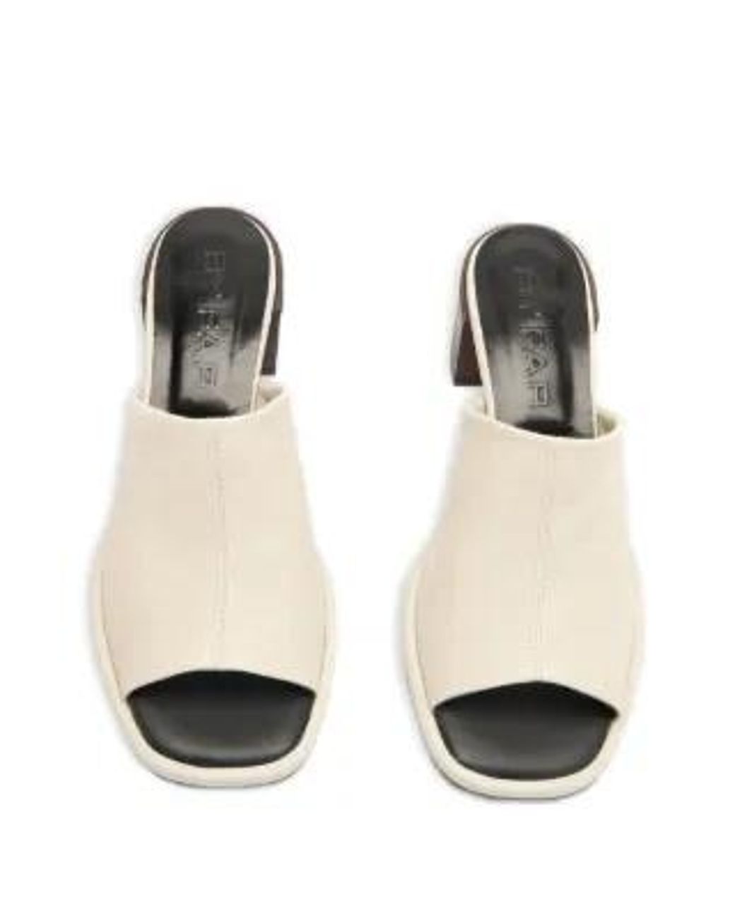 By Far Natural Francisco Square-Toe Mules