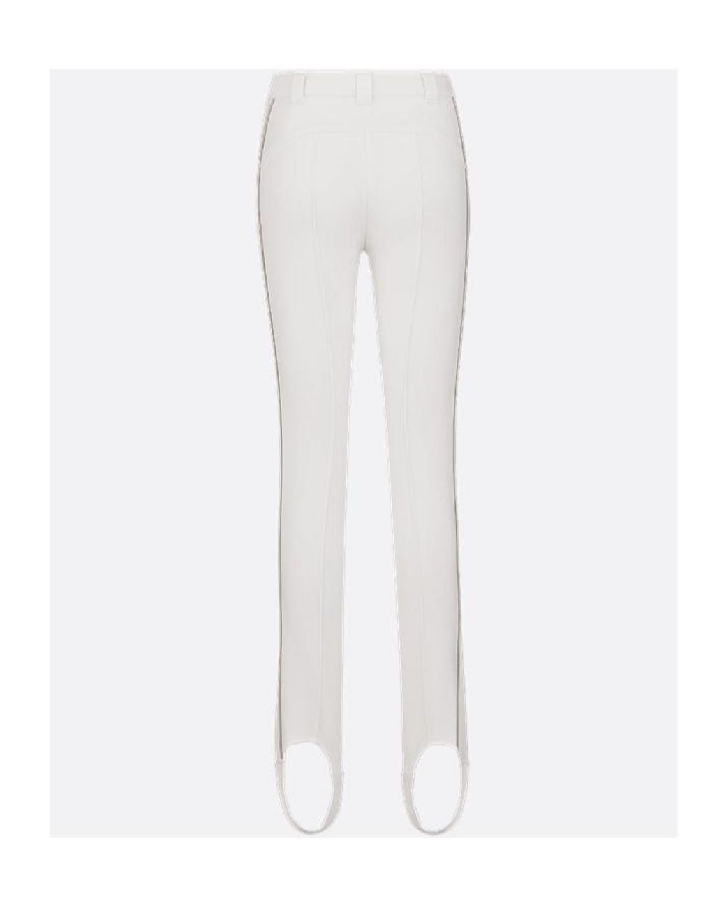 Dior White Alps Fitted Ski Pants