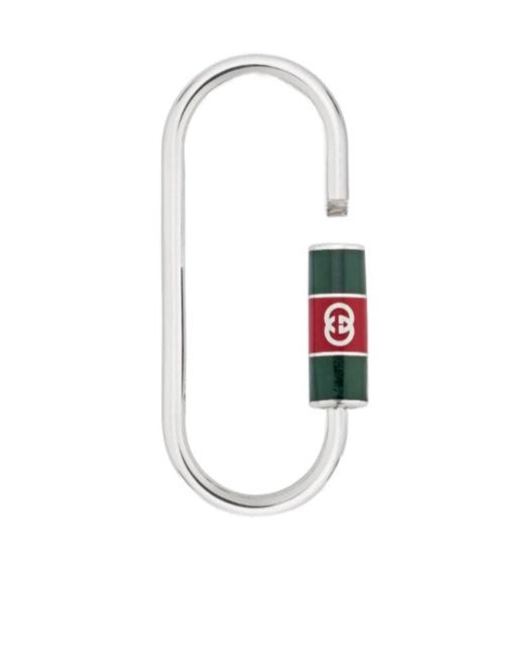 Gucci White Keyring With Web Detail for men