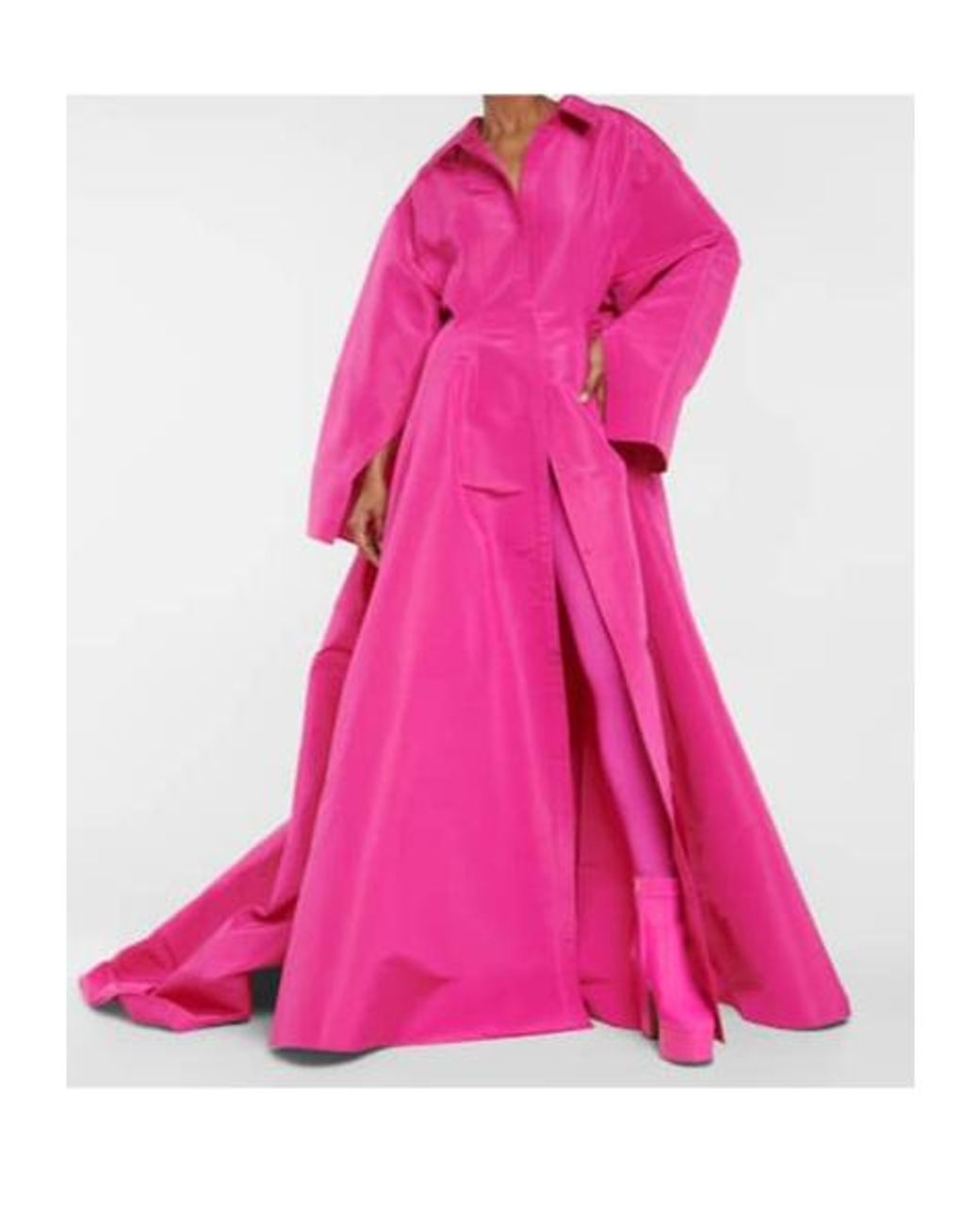 Valentino Pink Silk Faille Gown