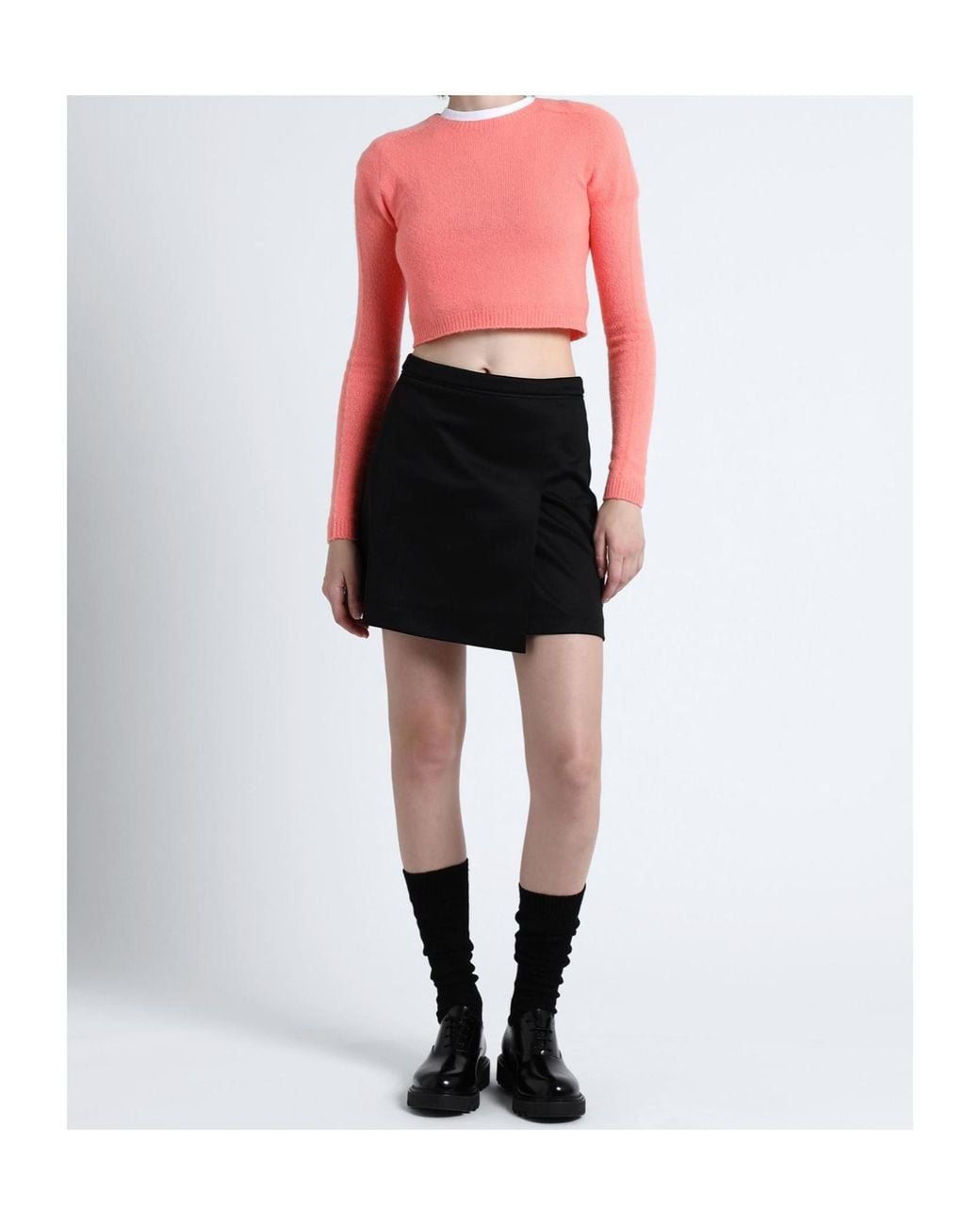 MAX&Co. Pink Long-Sleeved Crew Neck Knit Sweater