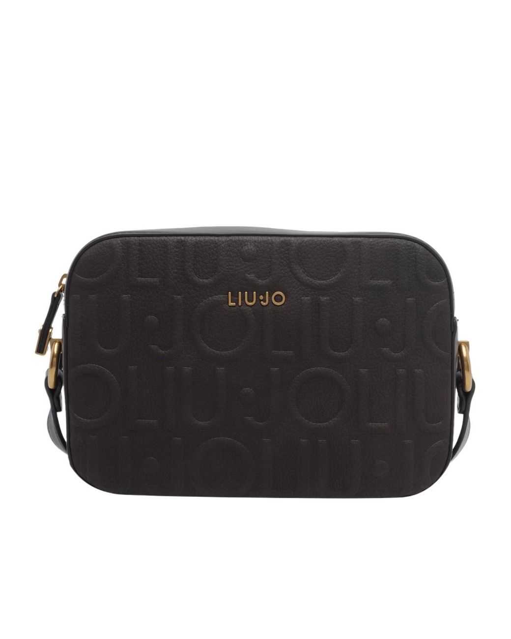 Liu Jo Black Logo Camera Shoulder Bag