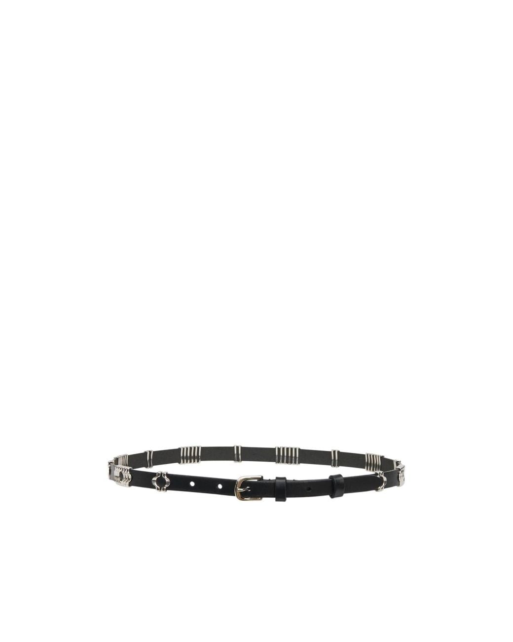 Isabel Marant White Odena Calfskin Belt