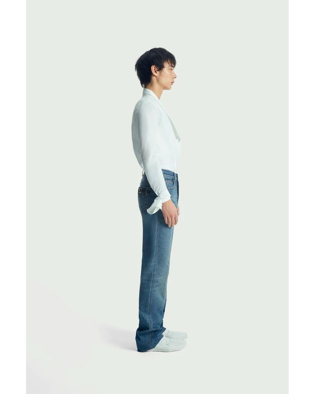 Coperni Blue High-Waisted Slim-Fit Jeans for men