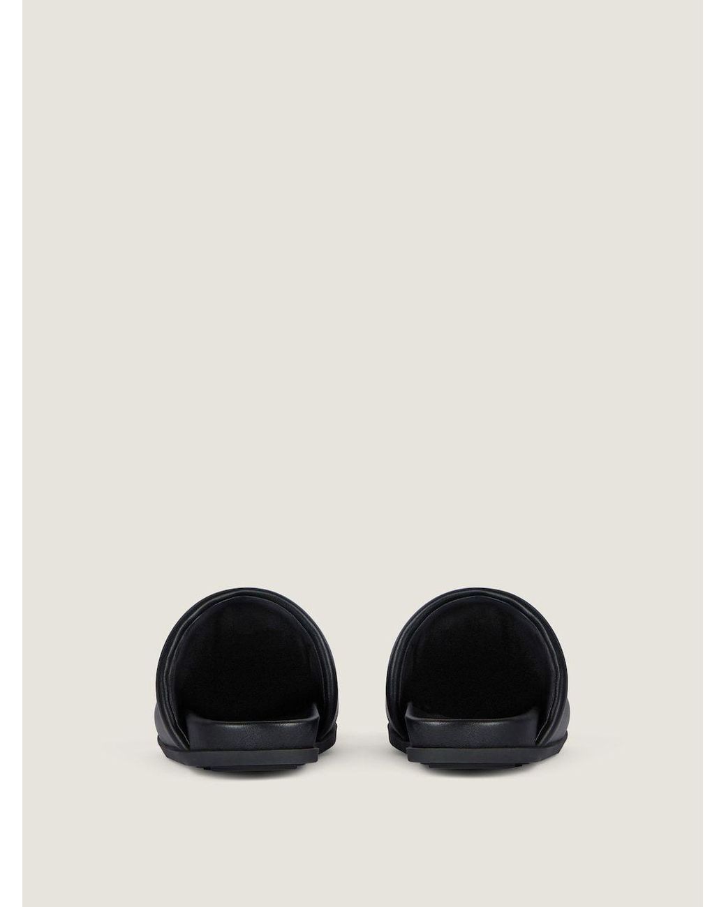 Givenchy Black Logo Label Flat Mules