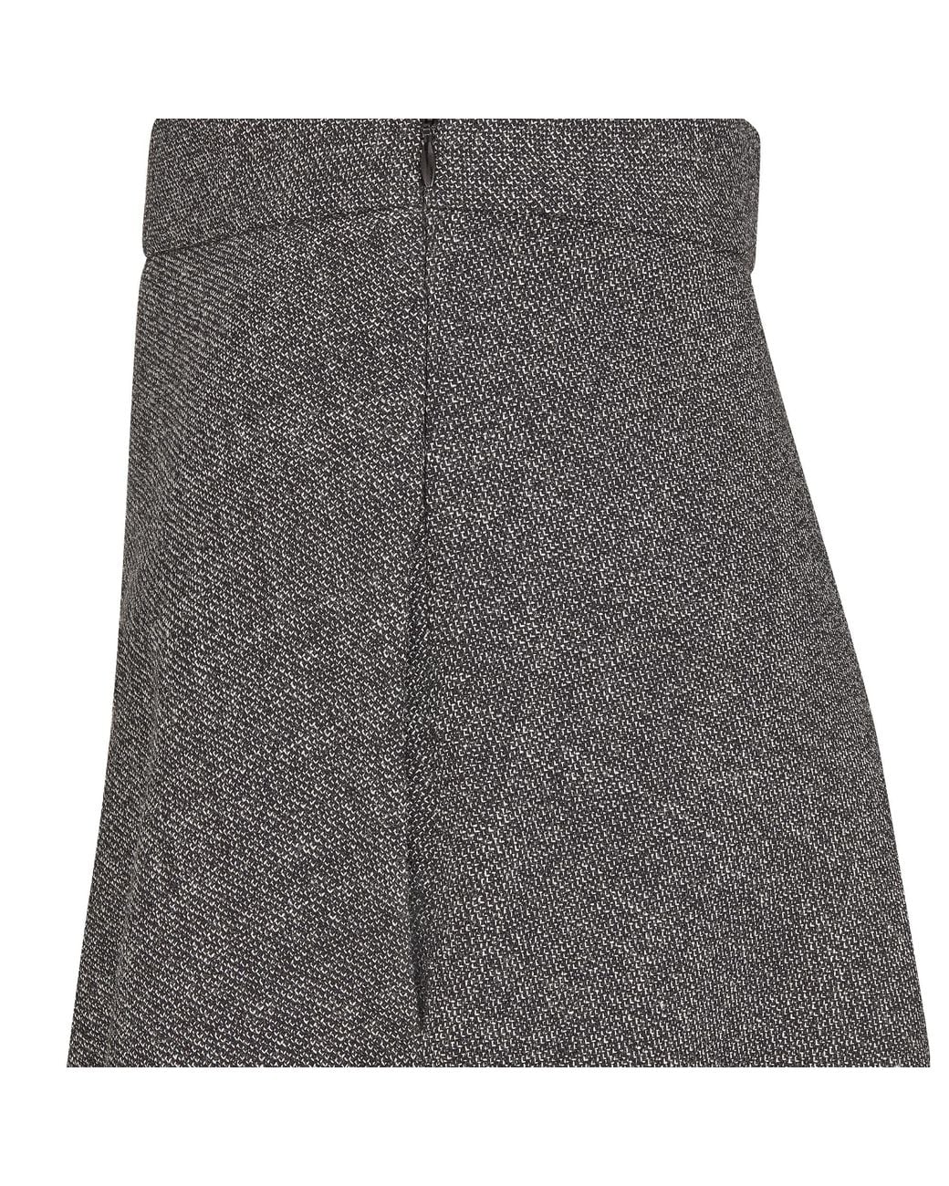 Dior Gray Flared Mid-Length Skirt