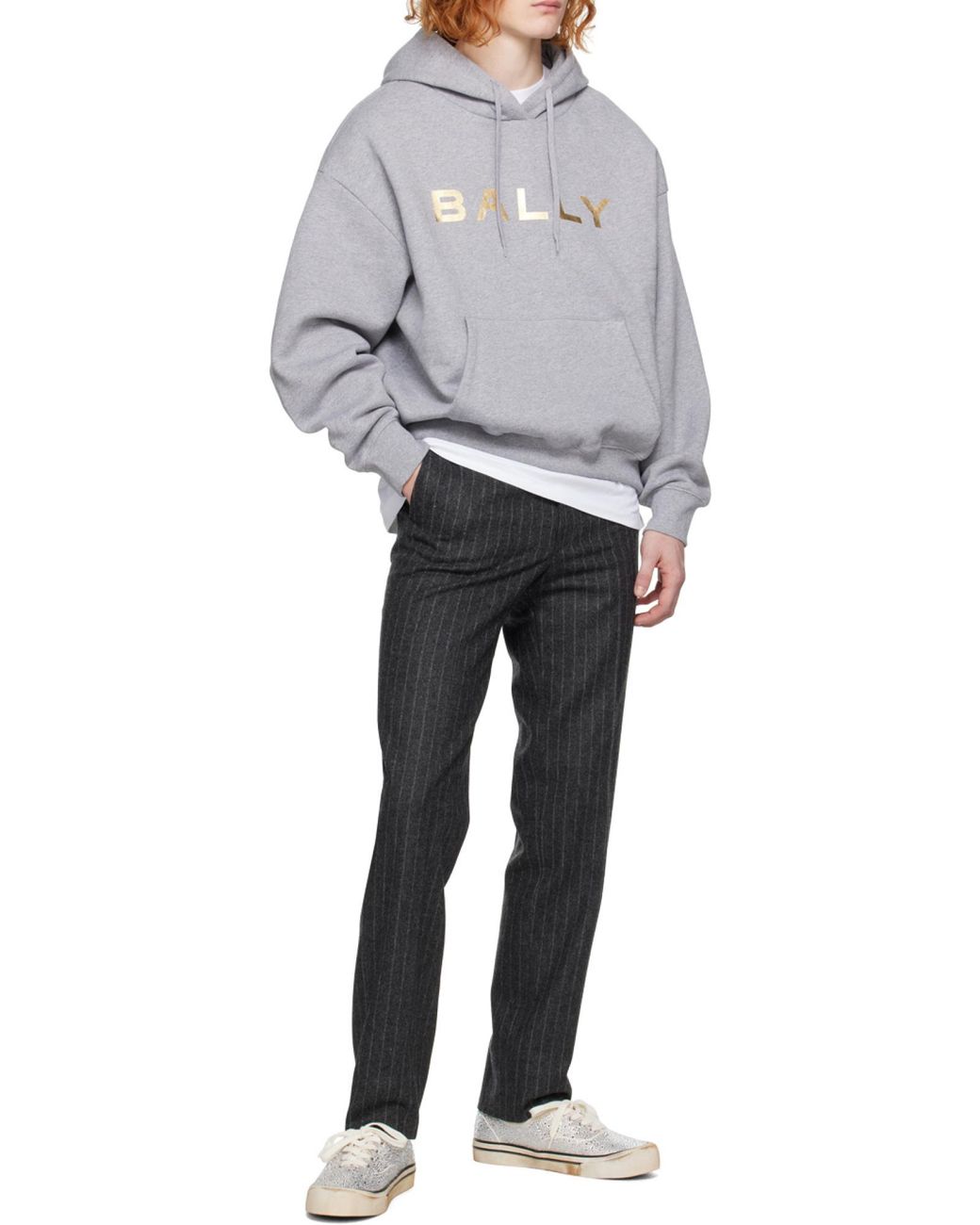 Bally White Lace-Up Low-Top Sneakers for men