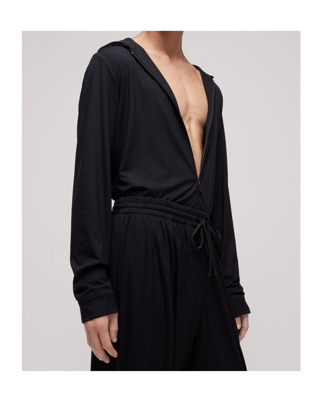 Gucci Black Soft Rayon Jersey Zip Jacket for men