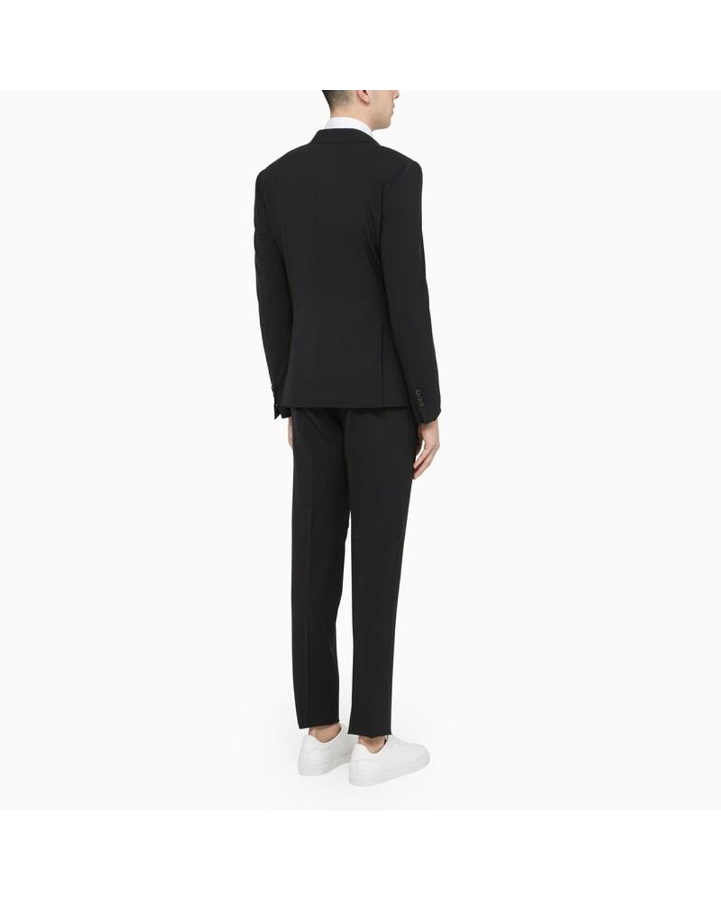 DSquared² Black Single-Breasted Two-Piece Suit for men