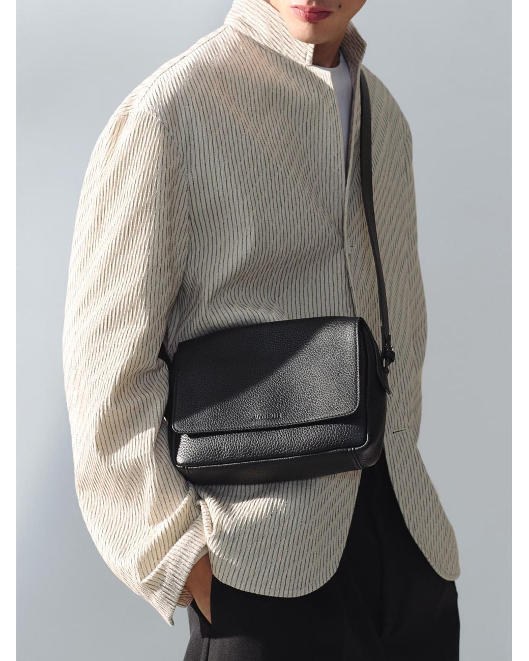 Jacquemus Black The Correo Camera Bag for men