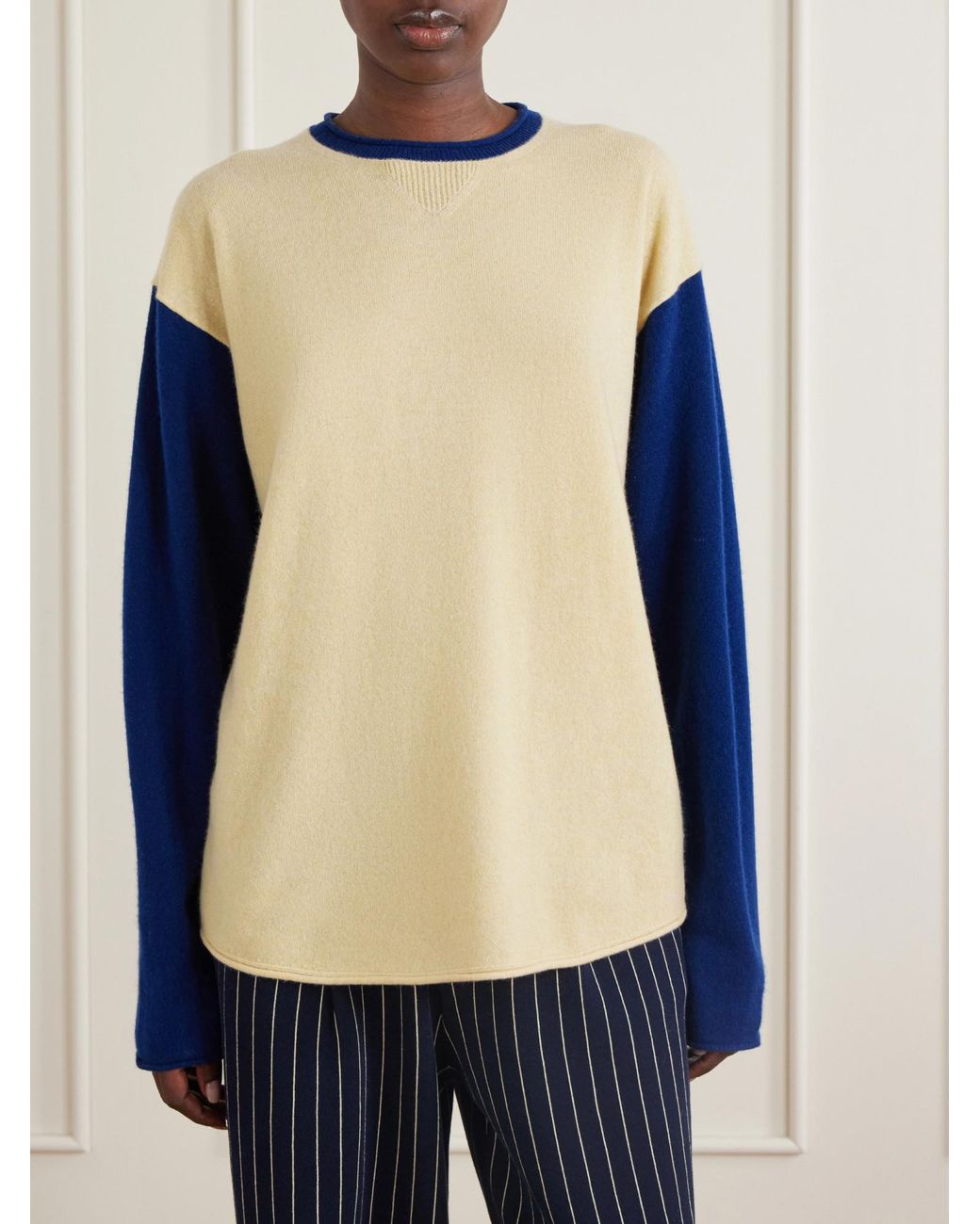 Guest In Residence Blue Loose Baseball Jacket