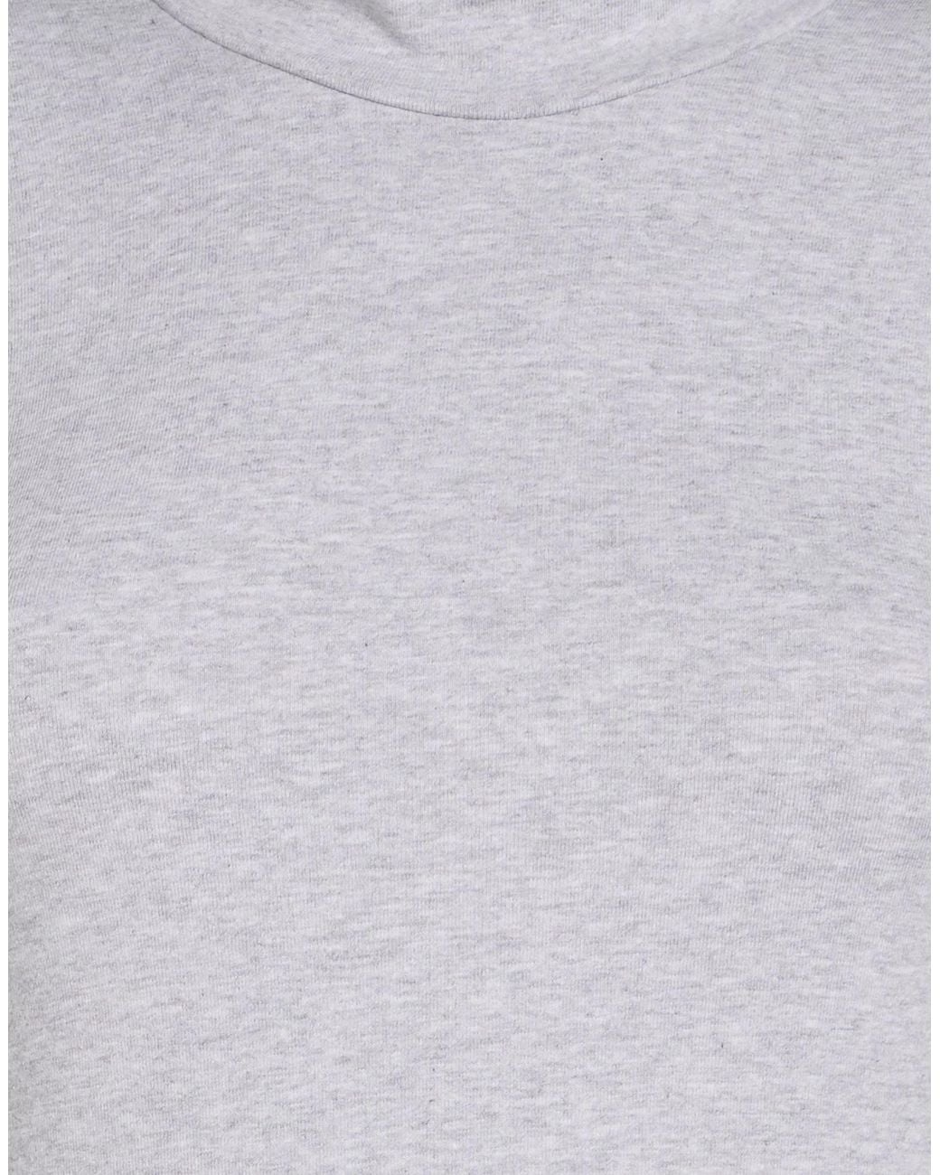 Balenciaga Gray Solid-Color Long-Sleeved T-Shirt
