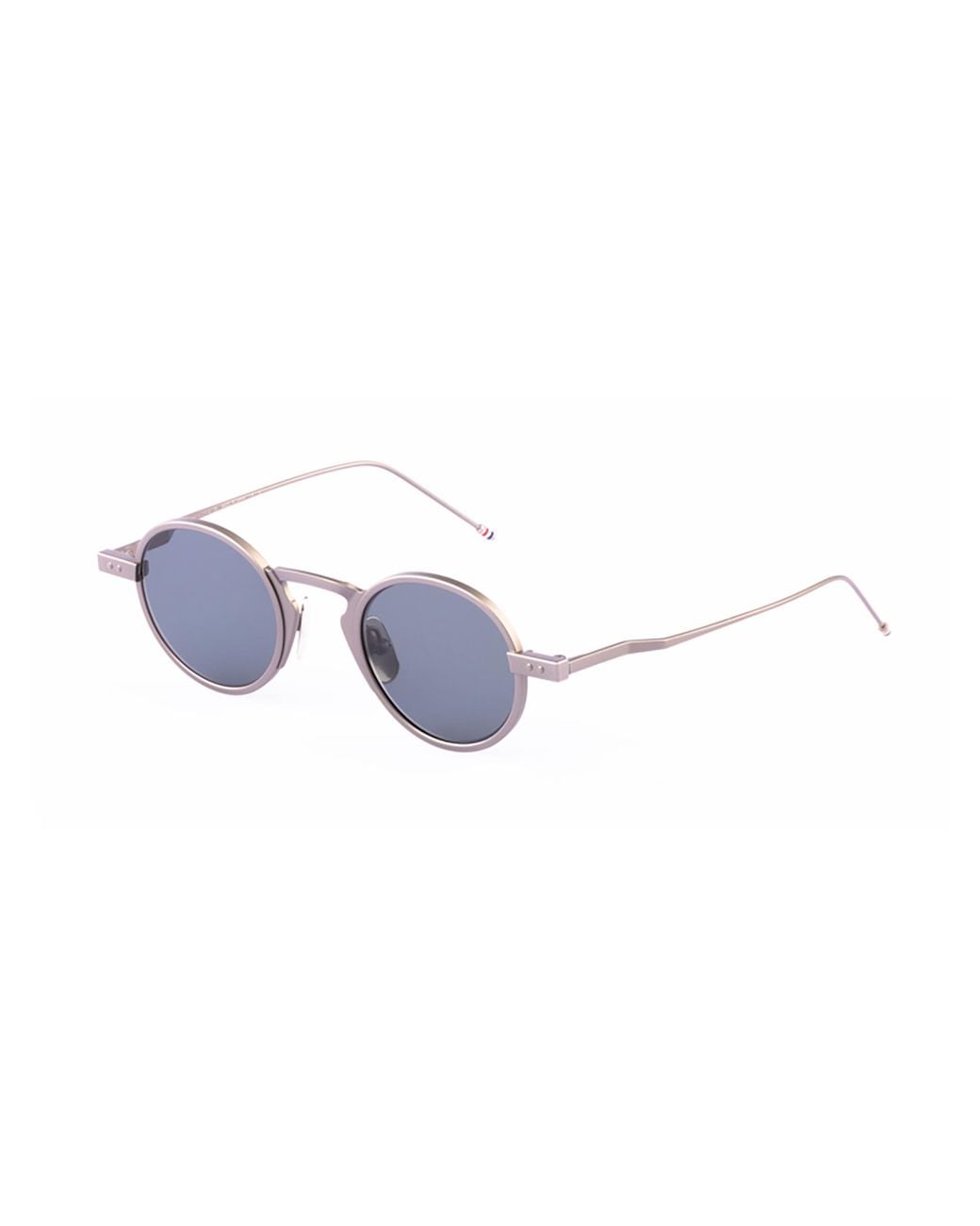 Thom Browne White Eyewear Round Frame Sunglasses for men