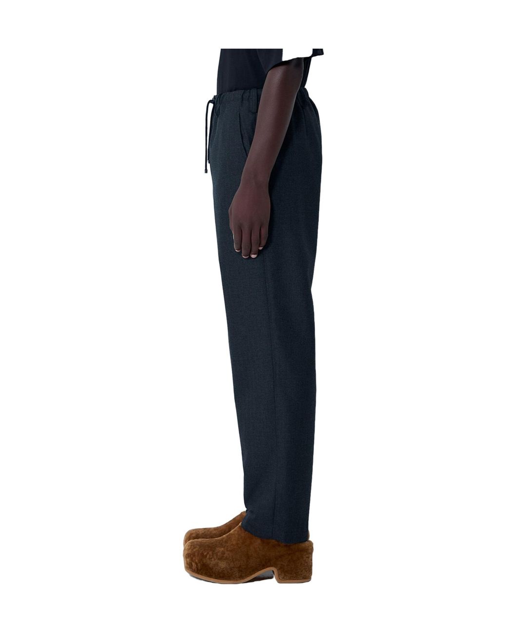 Dries Van Noten Blue Penny Straight Leg Pants for men