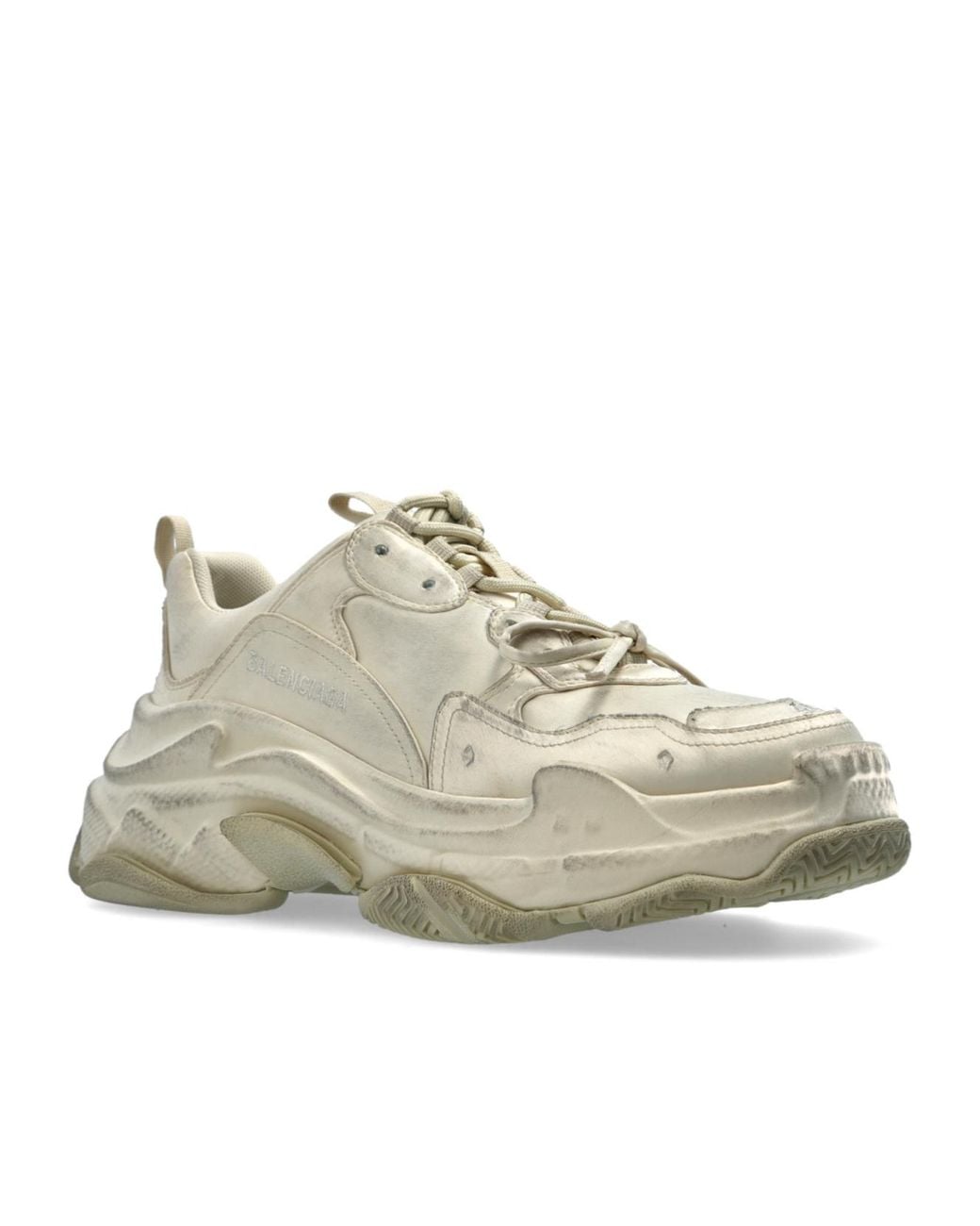Balenciaga Natural Triple S Sneakers