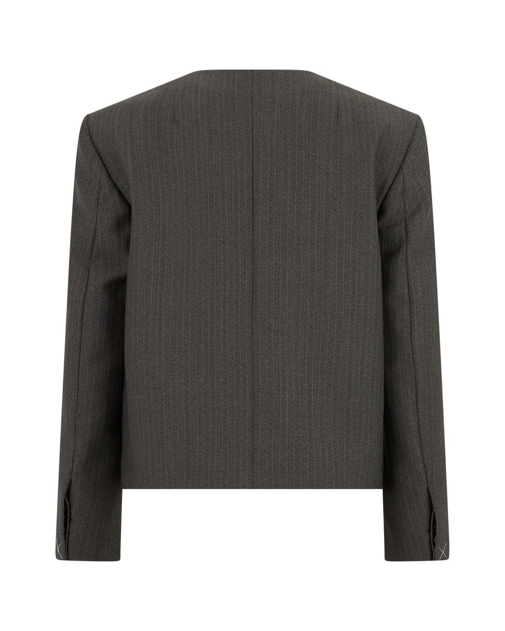 Bottega Veneta Black Double-Breasted Jacket With Pockets